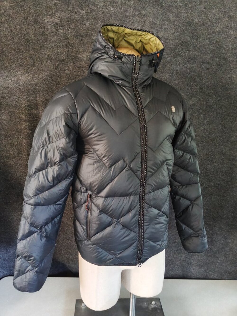 Orage Quilted Down Ski Puffer/ Reversible Packable Nylon Ski Jacket